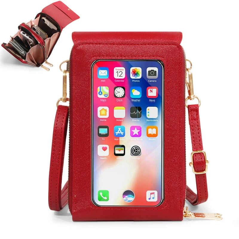 Women Touch Screen Shoulder Bag Large Capacity