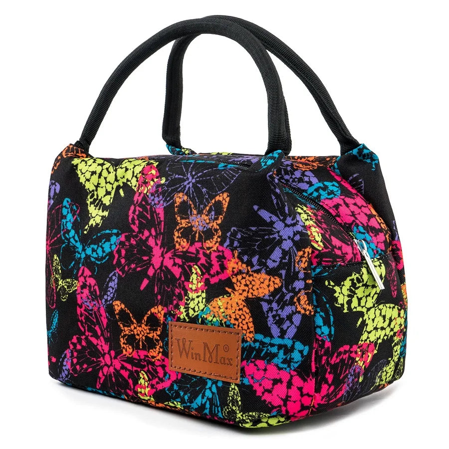 Women Portable Insulated Thicken Lunch Box Bag