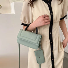 Women Texture Mini Shoulder Bag