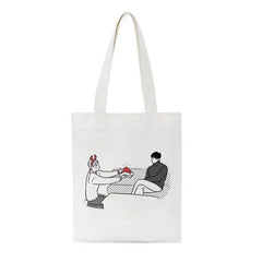 Vintage Yarichin Club Canvas Shopper Bag