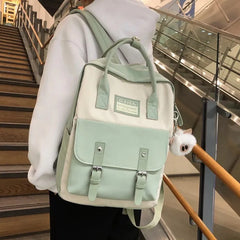 Nylon Backpack Waterproof School Bags for Teenagers Girls Rucksack Mochila