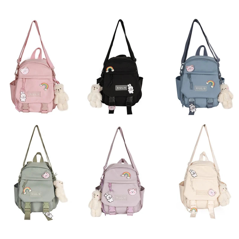 Women Nylon Backpack Purse Convertible Shoulder Bags Ladies Casual Daypack
