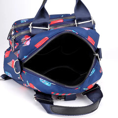 Women Nylon Backpack Waterproof Female Shoulder Bag