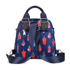 Women Nylon Backpack Waterproof Female Shoulder Bag