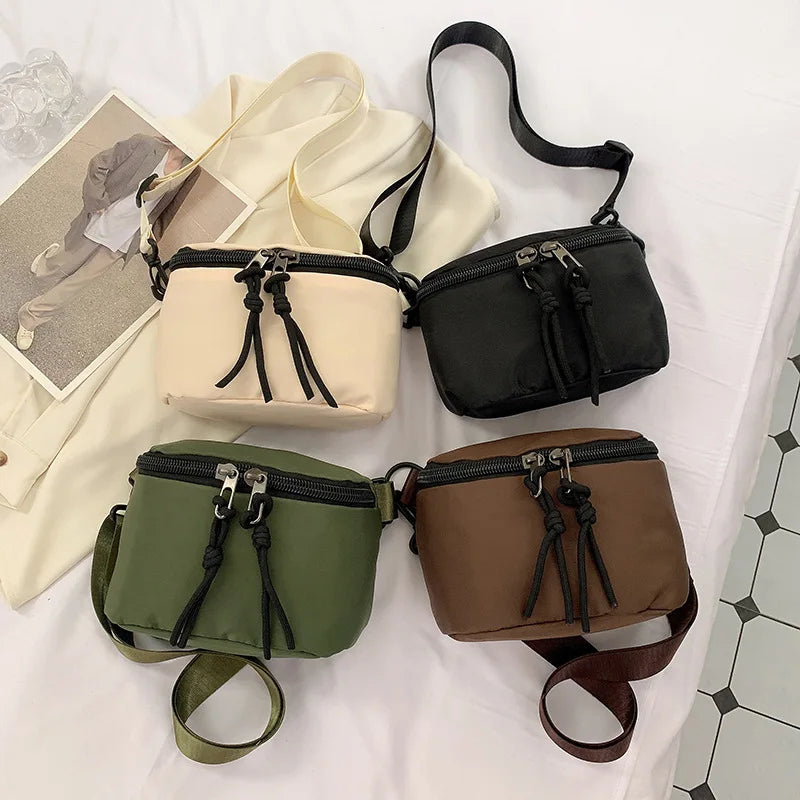 Women Nylon Crossbody Bag Small Pack Phone Pouch Shoulder Bag