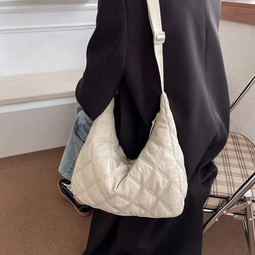 Women Nylon Shoulder Bag Casual Tote Down Diagonal Bags