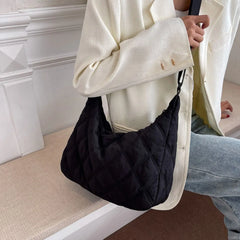 Women Nylon Shoulder Bag Casual Tote Down Diagonal Bags