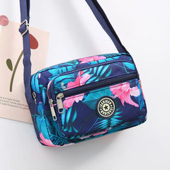 Nylon Shoulder Bag for Women Large Capacity Crossbody Bag Zipper Closure