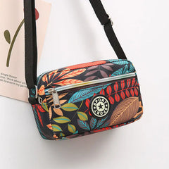 Nylon Shoulder Bag for Women Large Capacity Crossbody Bag Zipper Closure