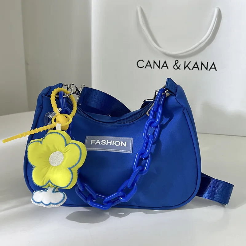 Small Retro Shoulder Bag Zipper Messenger Handbag