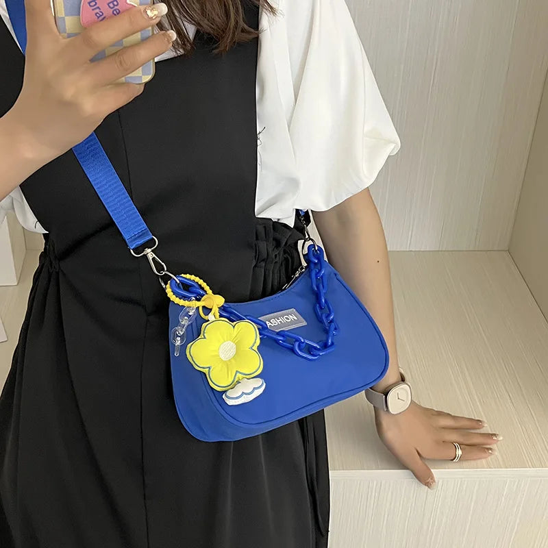 Small Retro Shoulder Bag Zipper Messenger Handbag