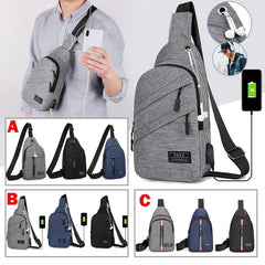 Nylon Waist Bag Sling Men's Belt Crossbody Shoulder Chest Bag