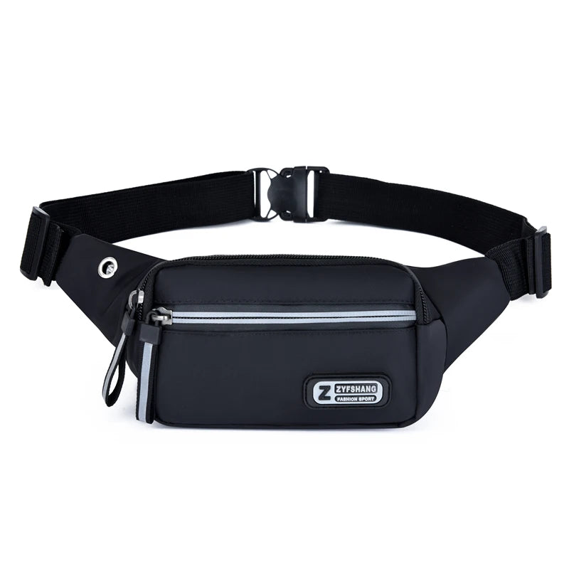 Women Nylon Waist Packs Fanny Pack Belt Sling Bags Laser Chest Phone Pouch