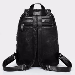 Women PU Leather Backpack School Bag Travel Shoulder Bag