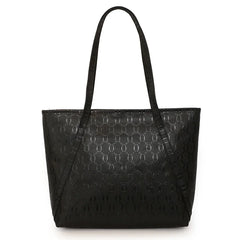 Women PU Leather Embossing Casual Tote Beach Bag Portable Shoulder Shopping Bag