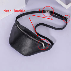 Women PU Leather Fanny Pack Female Waist Bag Purse Ladies Mini Waistbag