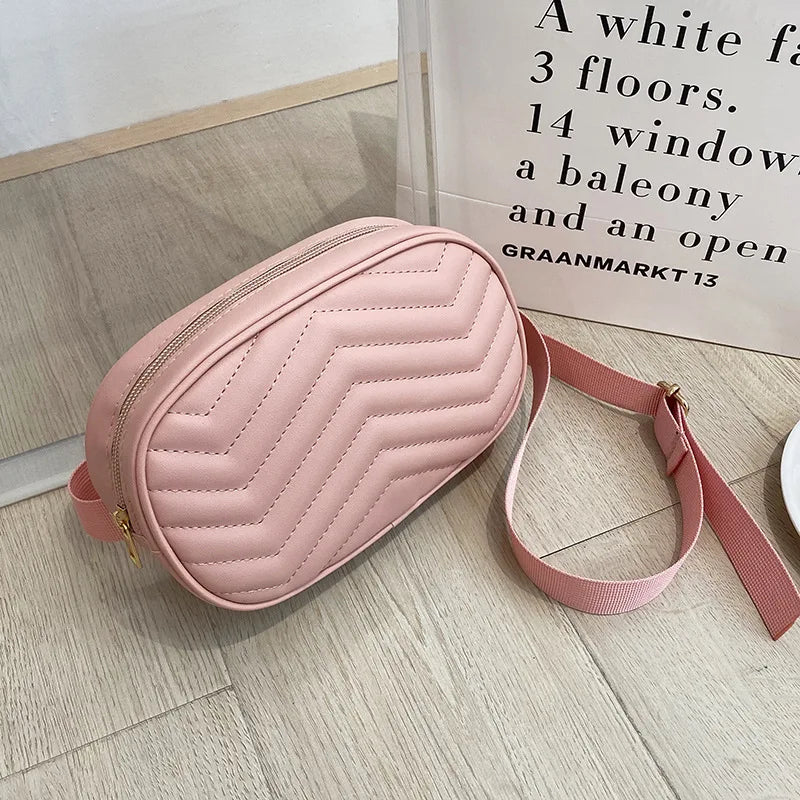 Women PU Leather Waist Pack Female Waist Bag Fanny Pack
