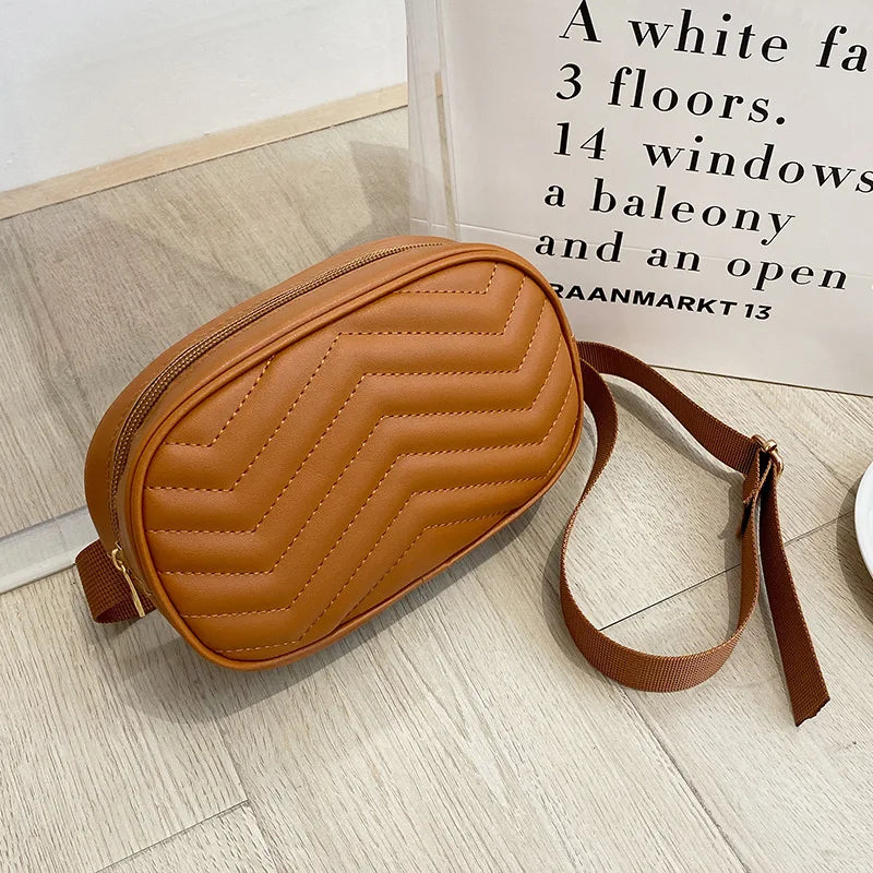 Women PU Leather Waist Pack Female Waist Bag Fanny Pack