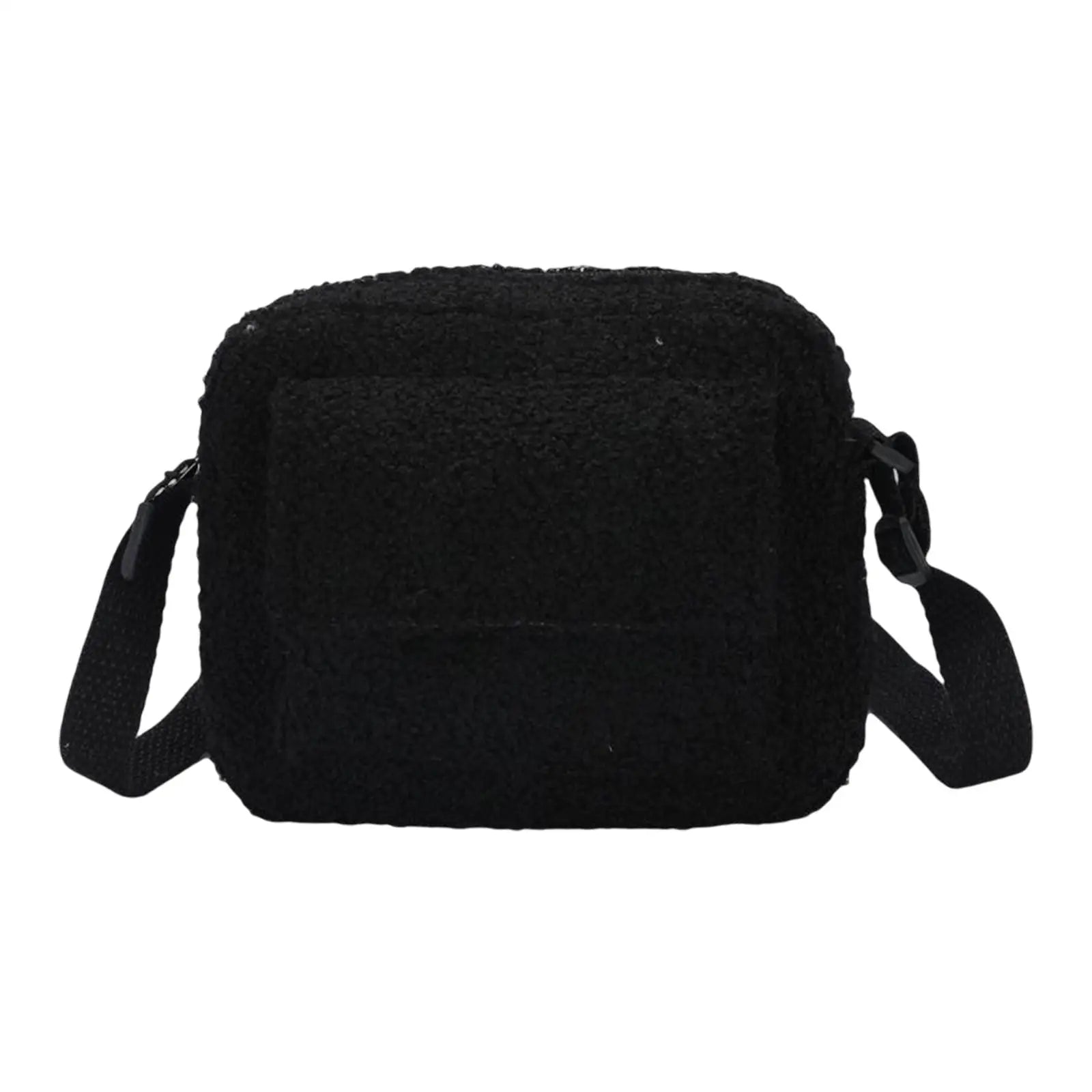 Women Plush Shoulder Bag Furry Stylish Casual Underarm Bag for Shopping