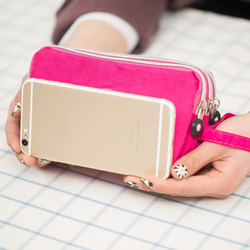 Women Portable Long Wallet Clutch Mobile Phone Coin Purse