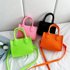Portable Felt Mini Purse Tote Bag for Women