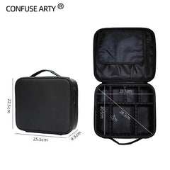 Women Professional Cosmetic Case Beauty Brush Makeup Bag Travel Necessary