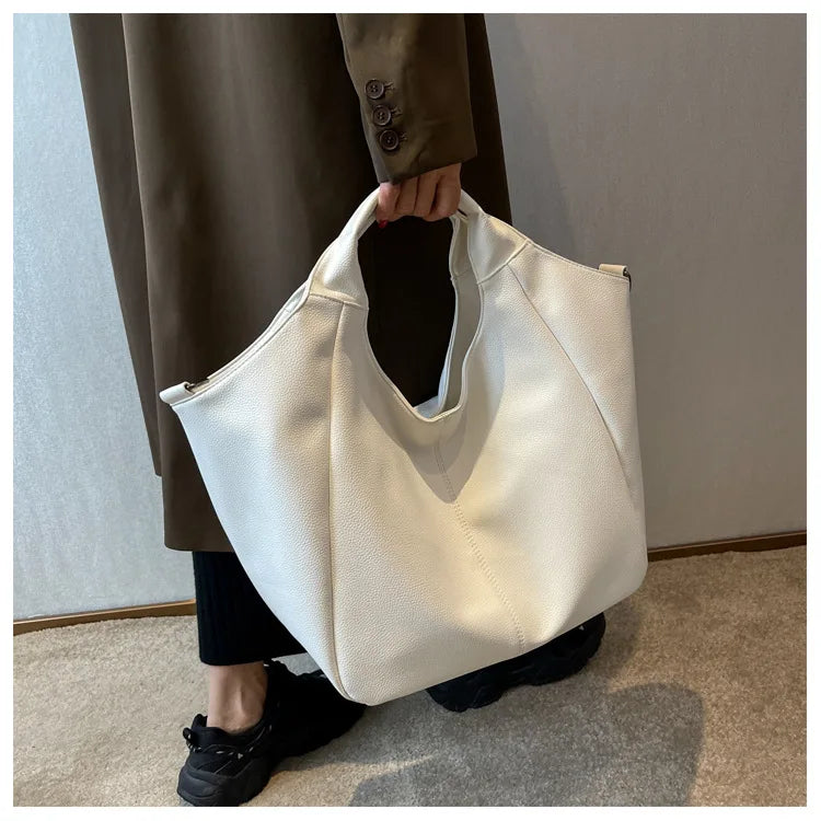 Women Pu Leather Shoulder Messenger Bag Female Large Capacity Crossbody Bucket B