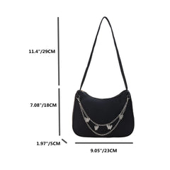 Women Pure Butterfly Chain Shoulder Bags Casual All-match