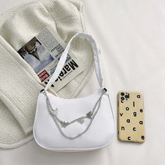 Women Pure Butterfly Chain Shoulder Bags Casual All-match