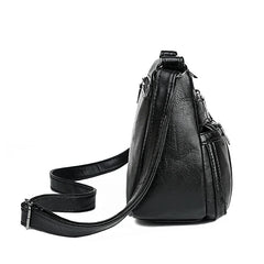 Women Retro Leather Shoulder Bags For Ladies Crossbody Bags