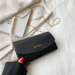 Women Retro PU Leather Diamond Lattice Shoulder Bag Lady Chain Composite Bag