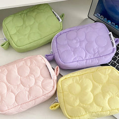 Women's Candy Cosmetic Bag Zipper Handbag Student Pen Box Wallet Makeup Storage