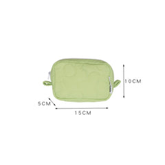 Women's Candy Cosmetic Bag Zipper Handbag Student Pen Box Wallet Makeup Storage