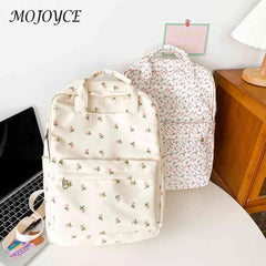 Women School Bag Flower Denim Handbags Daypack for Daughter Birthday