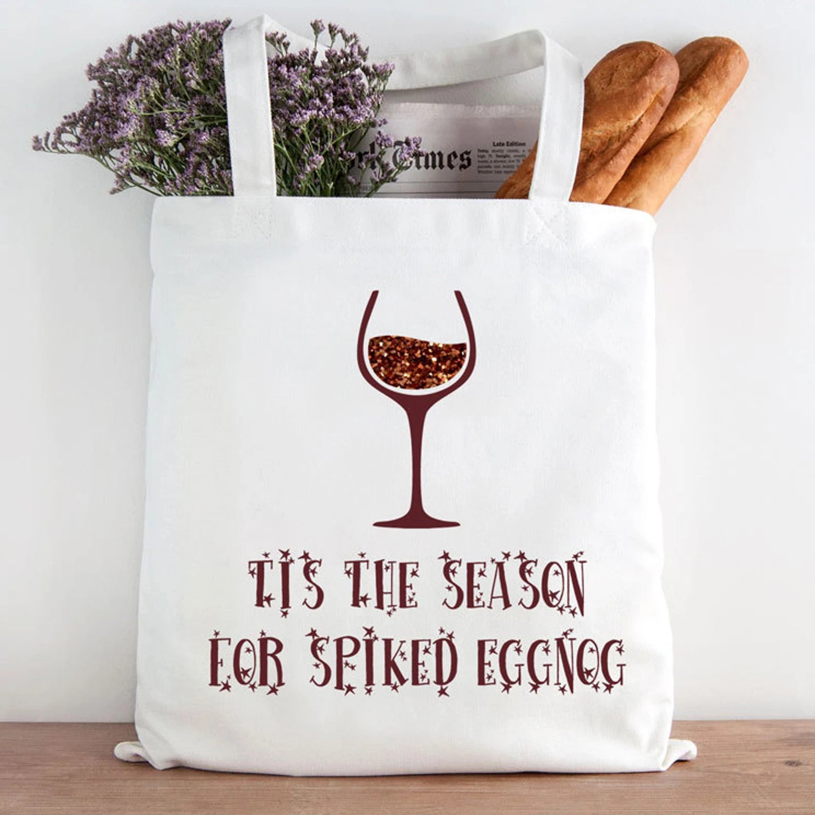 Floral Wreath Name Flower Initial Shopper Bag Tote Lady Handbag