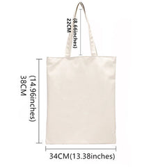 Floral Canvas Shopper Bag Y2K Tote Shoulder Lady Bag
