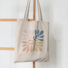 Butterflies and Flowers Printed Shopper Canvas Tote Bag