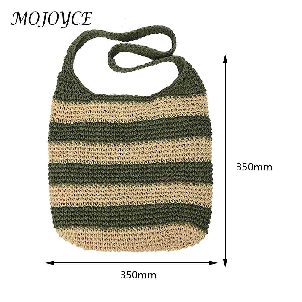 Straw Weave Shopping Bag Large Capacity for Beach Vacation