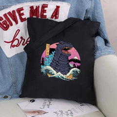 Cat Pattern Series Eco Shopper Shoulder Bag Canvas Tote Bag