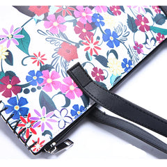 Women PU Leather Handbag Shoulder Bag Vintage Ethnic Style Tote Bag