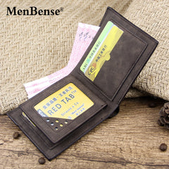 Vintage Print Short Wallets Stripe Bifold Mini Handbag Clutch Bag
