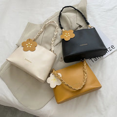 Small Square Bag Flower Wallet Messenger Bag