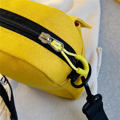 Canvas Crossbody Shoulder Bag Solid Casual Tote Clutch Purse Sac