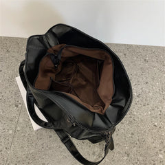 Women Shoulder Bag Big Size PU Leather Shoulder Crossbody Bag Casual Retro