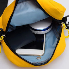 Canvas Shoulder Bag for Women Casual Tote Handbag Zipper Messenger Bag
