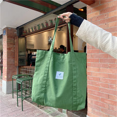 Canvas Shoulder Bag Casual Small Fresh Tote Handbag