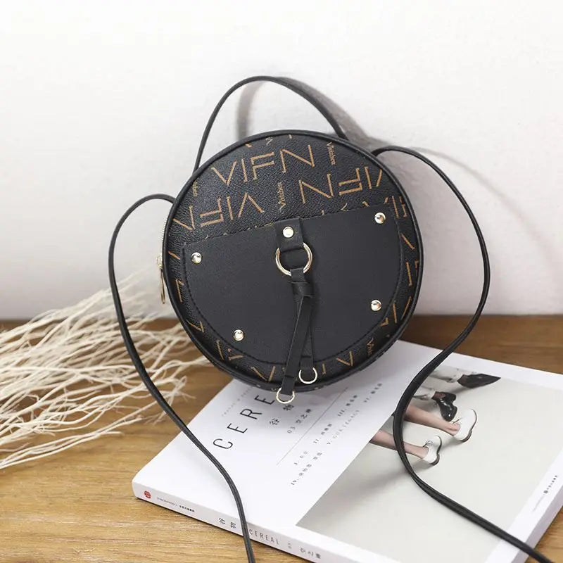 Waterproof Women Shoulder Bag Round Handbag