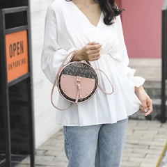Waterproof Women Shoulder Bag Round Handbag
