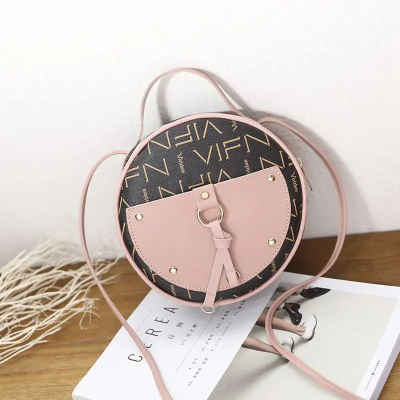 Waterproof Women Shoulder Bag Round Handbag