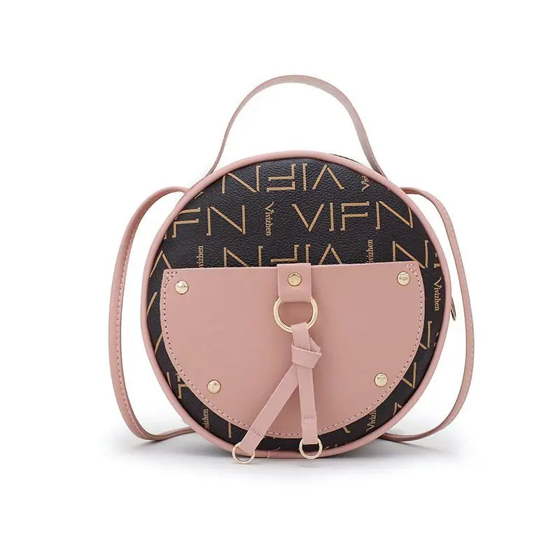 Waterproof Women Shoulder Bag Round Handbag